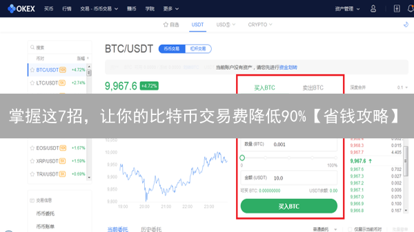 掌握这7招，让你的比特币交易费降低90%【省钱攻略】